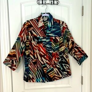 Company collection, Sz 12, fun, lightweight jacket, playful, print, colorful